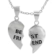 Sterling Silver 'Best Friend' Two Piece Necklace