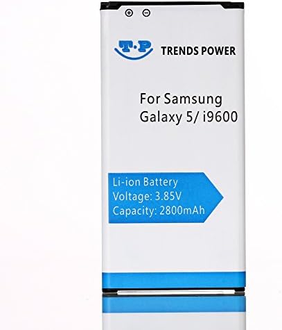 Trends Power Samsung Galaxy S5 i9600 Battery OEM Li-ion Battery 2800mah Samsung Standard Battery without NFC for Samsung Galaxy S5 (WhiteS5)