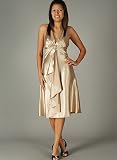 Plunging V-Cut Halter Formal for Bridesmaid Formal Prom
