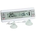 Fridge And Freezer alarm thermometer with dual sensors & time/date stamp
