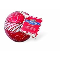 Ghirardelli Chocolate Limited Edition Peppermint Bark Squares, 3.32-Ounce Ornament Ball Tins (Pack of 3)