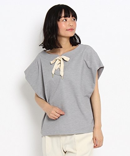 Couture Brooch(クチュールブローチ)レースアップワッフルポンチプルオーバー