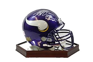ADRIAN PETERSON MINNESOTA VIKINGS SIGNED HEAVILY INSCRIBED FULL SIZE CUSTOM HELMET AD28 HOLOGRAM