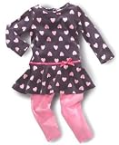 Flapdoodles Baby Girl Heart Dress set