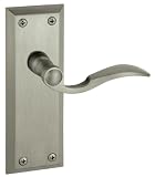 Grandeur GS10-FAVBEL-SN Fifth Avenue Longplate with Bellagio Lever, Passage, Satin Nickel Finish