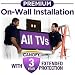 Premium On-Wall TV Installation plus Canopy 3-Year TV Protection Plan Bundle--Limited Time Only
