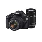 Canon EOS 1100D SLR (Black with Double Lens Kit (EF-S 18-55mm IS II + EF-S 55-250mm IS II))