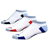 ASICS Ultra Spun No Show Running Sock (3-Pack) (Assorted,Large)