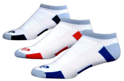 ASICS Ultra Spun No Show Running Sock (3-Pack) (Assorted,Large)