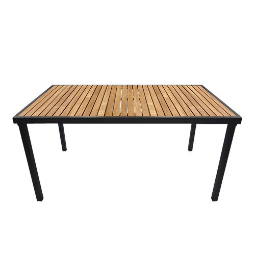 Gartentisch Aluminium/Teak 150x90cm Anthrazit Reviews