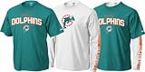 Miami Dolphins Aqua/White Gameday 3 in 1 Tee Combo - Large