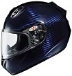 Joe Rocket RKT-201 Full Face TransTone Carbon Fiber Motorcycle Helmet Blue Large L 106-924