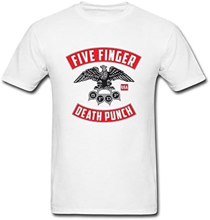 NEW 100% Cotton Five Finger Death Punch 5FDP USA Tour Men's T Shirt