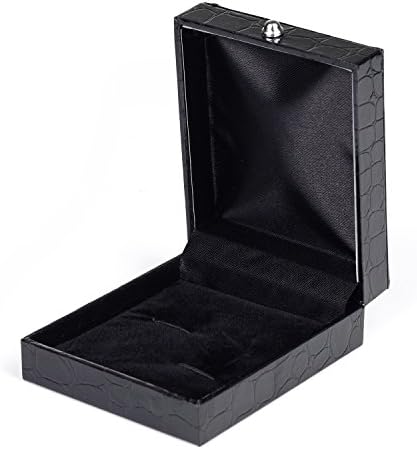 Fafada Black PU Leather Cufflinks Cuff Links Gift Box Jewelry Display Storage Showcase