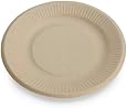 Earth's Natural Alternative Wheat Straw Fiber, Bagasse (Sugarcane) Tree Free 6" Plate, 50 Pack