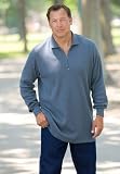 Long-Sleeve Thermal Zip Polo