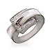 Sterling Silver Mother of Pearl Belt Buckle Ring
