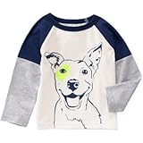 クレイジーエイト Crazy 8/ ドッグティ アイボリー トップス長袖Tシャツ 12～18ヶ月【並行輸入】