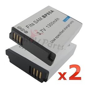 WOWparts Replacement BP85A Battery Pack for Samsung PL210 WB210 SH100 Digital Camera (3.7V, 1300mah)