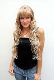 GREAT VOLUME and VERY LONG Lady Wig BLONDE blond mix CURLS