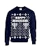 Jacted Up Tees Happy Hanukkah Ugly Sweater Design CREW Sweatshirt SHIPS FROM OHIO USA