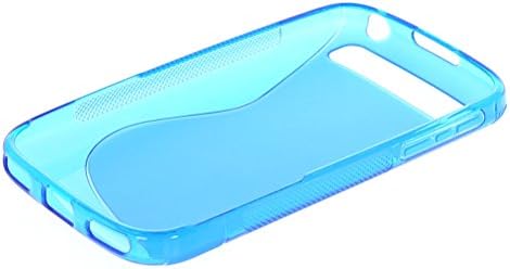 MOONCASE S-Line Flexible Soft Gel Tpu Silicone Slim Back Case Cover for BlackBerry Classic Q20 Blue
