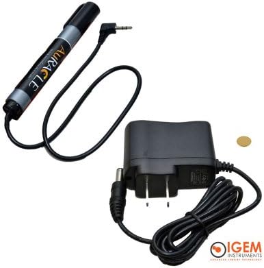 Deluxe Upgrade Kit For Gemoro Auracle AGT1 Including New Pen Probe, 14k Calibration Disk, & 110-240V A/C Adapter