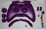 Xbox 360 Matte Purple Controller Shell with Purple Thumb Sticks - Replacement 360 Wireless Controller Shell Consoles and Gadgets