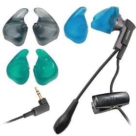 LG Rumor LX260 Jabra 2.5mm Jack EarPhone Cell Phone Handsfree Headset with 3 Pairs Color EarGels