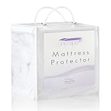 LinenSpa&reg; 100% Waterproof Mattress Protector-Eliminates Dust Mites -15 Year Warranty, Queen