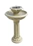 Smart Solar/Smart Solar  34251R01 Kensington Gardens Two-Tier Solar Fountain. Antique white stone resin