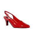 3 Inch Sexy High Heel Shoe Slingback Block Heel Shoe Red Patent