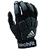 adidas Techfit Lineman Football Gloves, Black/Gray, Large