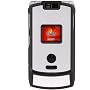 PCMICROSTORE Brand AT&T Cingular Motorola MOTORAZR Razr V3xx Snap-On Silver Black Brushed Aluminum Crystal Case