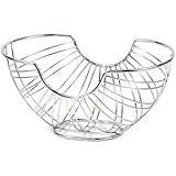 Spectrum Diversified 10170 Pantry Works Ellipse Fruit Bowl, Chrome