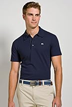 Short Sleeve Solid Silver Collection Croc Pique Polo