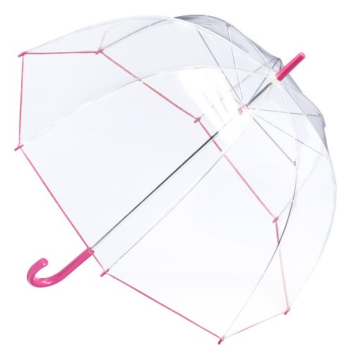 Totes Bubble Umbrella - Claret Pink