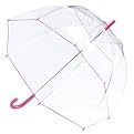 Totes Bubble Umbrella - Claret Pink