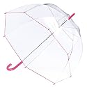 Totes Bubble Umbrella - Claret Pink