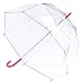 Totes Bubble Umbrella - Claret Pink