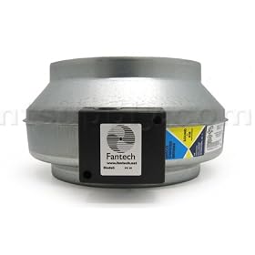 Fantech FG 10XL Inline 10" Centrifugal Duct Fan Metal Housing � 589 CFM