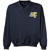 NCAA Canisius College Golden Griffins Navy Blue Logo Applique Microfiber Windshirt