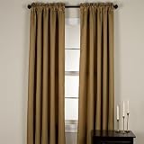Regal Lines II Faux Silk Panel Set of 2 , 96 in set, Bronze