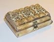 Camel Bone Storage Box - Triquetra Pattern 6"