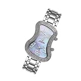Aqua Master Mens or Ladies Dual Time Zone Diamond Watch, 1.50 ctw by 48