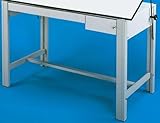 ALVIN® DesignMaster 4-Post Steel Drawing Grey Table BASE ONLY!
