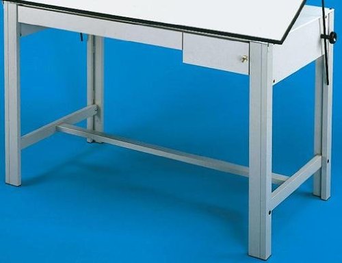 ALVIN® DesignMaster 4-Post Steel Drawing Grey Table BASE ONLY!