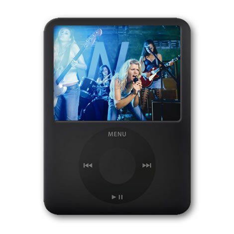 : iPod Nano NN3 PDO TopSkin for 3rd Generation iPod Nano Black