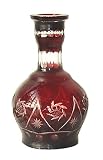 Ruby Bohemian Hookah Shisha Nargila Base Hooka Vase