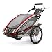 Chariot 10101304 CX2 Chariot s ultra deluxe 2 child CTS Chassis only - Burgundy grey silver